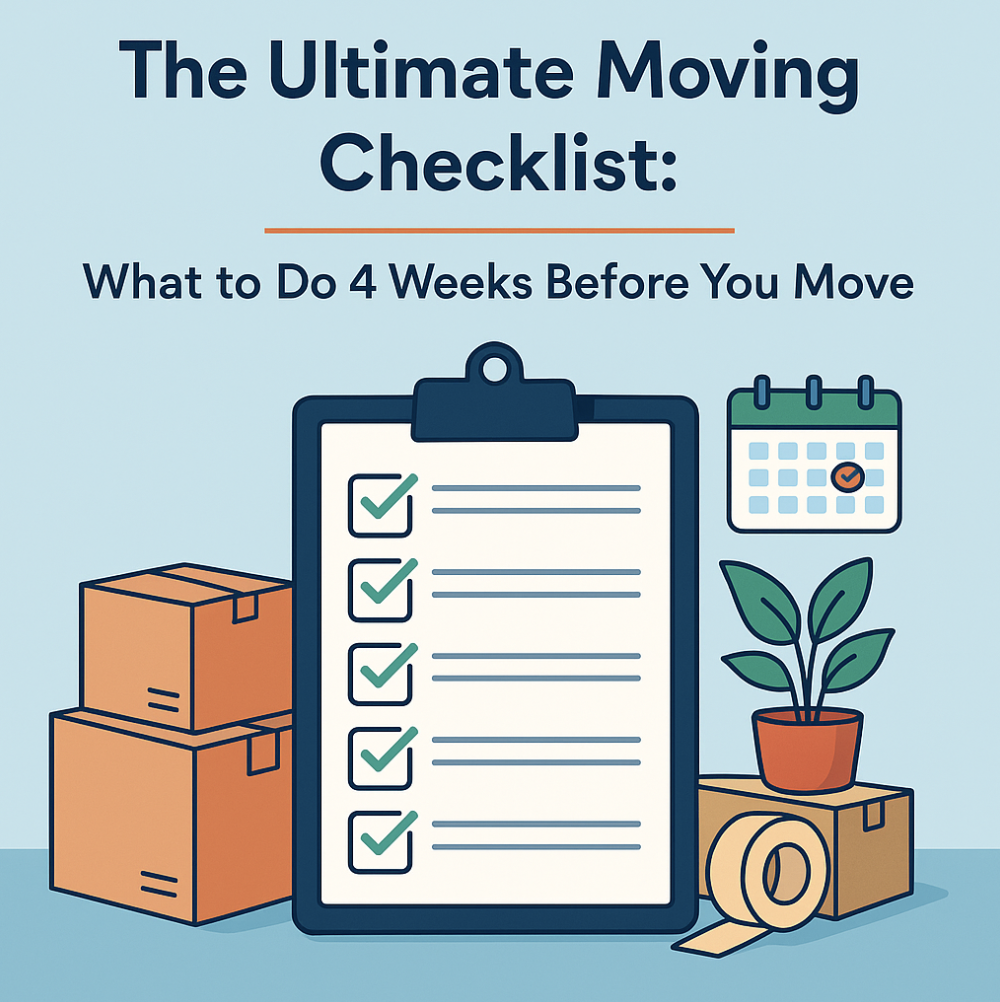 The Ultimate Moving Checklist: What to Do 4 Weeks Before You Move